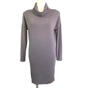 CAbi Cowl Neck Long Sleeve Stretch Knit Dress Size XS